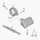 Shimano Sc-Mt800 Stay A 31.8 Mm Spares & Accessories